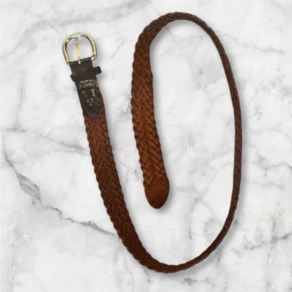 💟 Elegant Braided Leather Belt in Rich Dark Brown - Picture 6 of 13